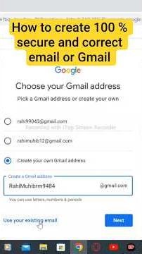 how to create 100 % secure and correct email or Gmail #email #gmail #viral #tech #foryou #knowledge