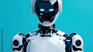 Exploring advanced robotics: A close-up look at a humanoid robot's design and capabilities