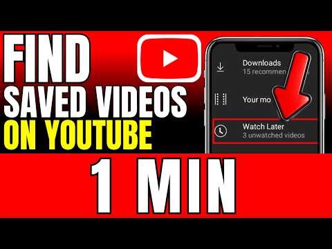 How To Find Saved Videos On YouTube 2026 (Fast And Easy)