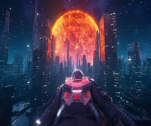 Live Desktop Cyperpunk Bladerunner City Flying By Visualdon