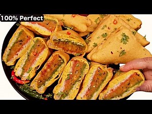 हलवाई स्टाइल ब्रेड पकोड़ा की यह रेसिपी आपने पहले कभी नहीं देखी होगी | कैंटीन जैसा ब्रेड पकोड़ा