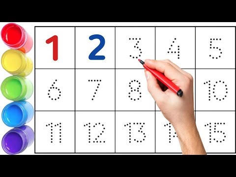 Numbers 1 to 15 Tracing for Kids | ✍️ How to Write Numbers | Preschool & Kindergarten Learning