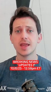 Today's Major Breaking News in Under 60 seconds - 10/8/25: Authorities have arrested an Uber driver in Florida accused of igniting the deadly Palisades Fire in Los Angeles on New Year’s Eve. Meanwhile, former FBI Director James Comey was arraigned on charges ordered by Donald Trump, pleading not guilty and preparing to move to dismiss the case. Plus, Trump calls for the arrest of Chicago’s mayor and Illinois’ governor as Democrats score a stunning upset win in Fairbanks, Alaska — flipping the ci