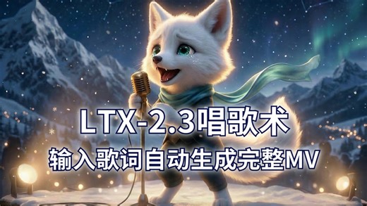 【LTX-2.3唱歌术】输入歌词就能生成MV？SongGeneration2 LTX2.3工作流实测 | ComfyUI教程