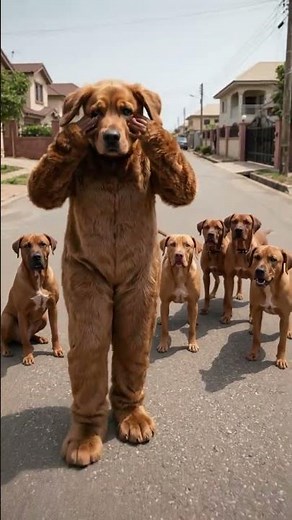pretending to be a dog
