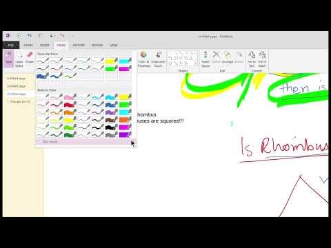 OneNote pointer tool or laser tool or temporary pen