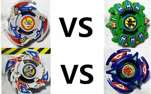 【虎G对龟G & 龙GT对凤GT】旧世代beyblade爆旋陀螺对战视频 第80期