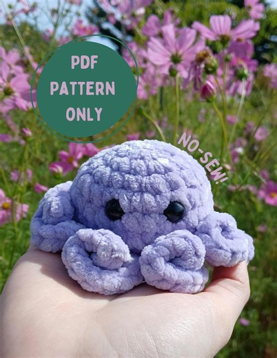 NO-SEW Crochet Octopus PDF Pattern - Etsy
