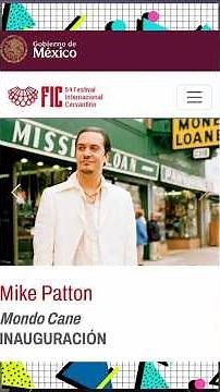 😱 MIKE PATTON is coming to CERVANTINO with MONDO CANE! 🇲🇽