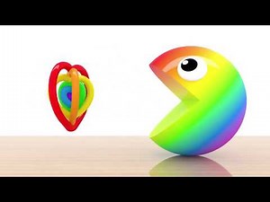 Learning Colors and Shapes with 3D Pacman for Kids