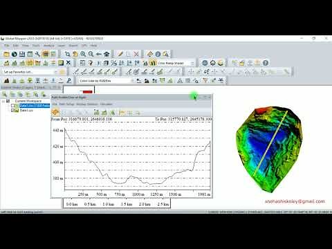 Cross Section in Global Mapper