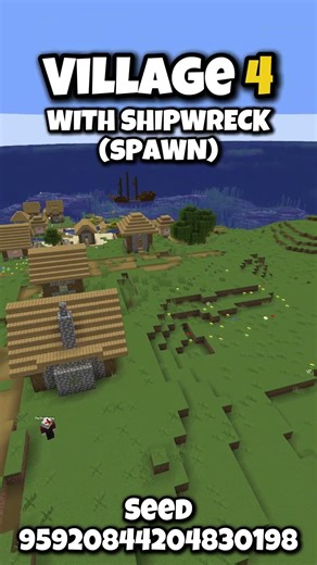 Ultimate Survival Island: 4 Villages at Spawn! Java #minecarft #minecraftseeds #minecraftsurvival