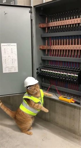 Gato jefe electricista — inspección que sale mal