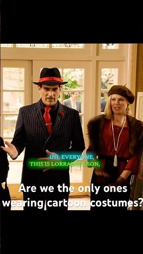 Are we the only ones wearing cartoon costumes?#funny #modernfamily #shorts #shortvideo #series