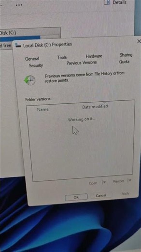 How to check for previous version in Windows