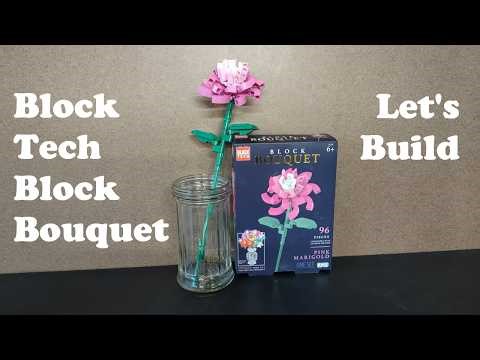 Let's Build the Block Tech Block Bouquet Pink Marigold