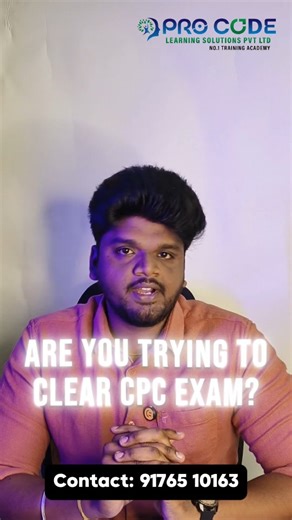 Pro Code Medical Coding Academy on Instagram: "Build a strong foundation for your CPC Exam with structured, expert-led training in Medical Coding. Designed for clarity, confidence, and certification success.🎯👍 Follow @procode_medical_coding_academy For further information: 📞91765 10163 🌐www.procodelearningsolutions.com 📍Head Office: Tirupathur #CPCTraining #MedicalCodingCourse #CareerGrowth #ProfessionalTraining #ProCodeLearningSolutions #tirupattur #bestmedicalcodingacademy #medicalcoding 