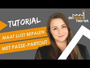 Passe-partout en formaat lijst bepalen - De Lijstenfabriek Tutorial