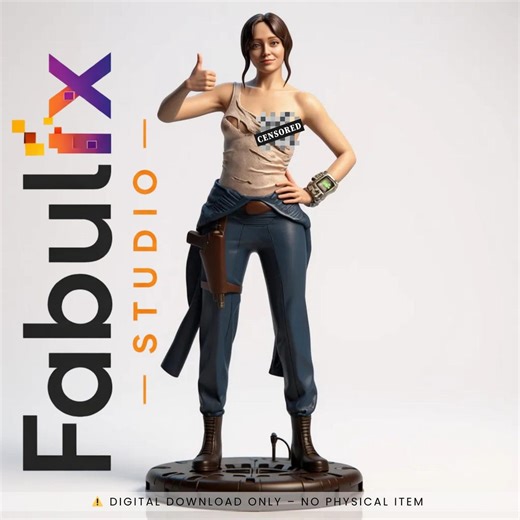 Post-apocalyptic Survivor Girl STL 3D Model | High Detail Resin Statue for 3D Printing - Etsy