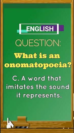What is an onomatopoeia?