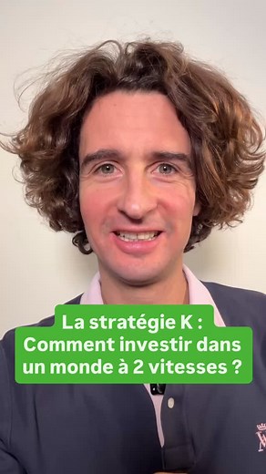 La stratégie K : comment investir dans un monde à 2 vitesses Si vous investissez c’est important de comprendre la nouvelle théorie économique du K, Elle est apparue depuis le Covid, en 2020 et elle différencie les actifs qui sont sur la partie supérieur du K (celle qui monte) et les actifs qui sont sur la partie inférieur du K ‘celle qui descend). Je vous explique la théorie du K et ensuite, je vous dis comment en profiter. Depuis le covid, il y a certains secteurs, certains acteurs, certains pa