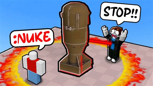 Trolling with INFINITE NUKES in Roblox Blind Shot.