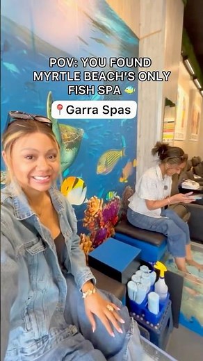 Myrtle Beach’s ONLY fish spa! 📍Garra Spas in Myrtle Beach #shorts #hiddengem