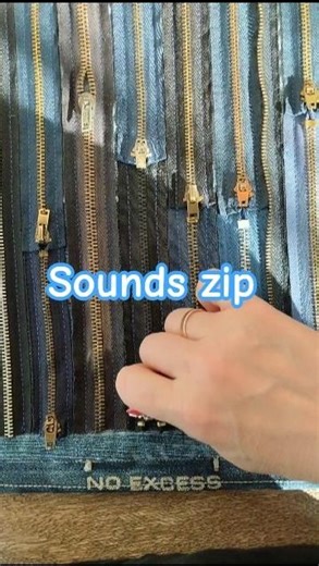 👖Denim zip / Sound #zipping #asmrsounds #diy #asmrvideo #sewing #asmr