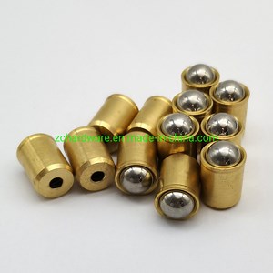 [Hot Item] Brass Stainless Steel Press Fit Flange Ball Spring Plunger Ball Spring Plunger
