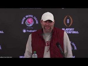 Alabama's Kane Wommack previews the Crimson Tide's CFP Quarterfinal against Indiana at the Rose Bowl