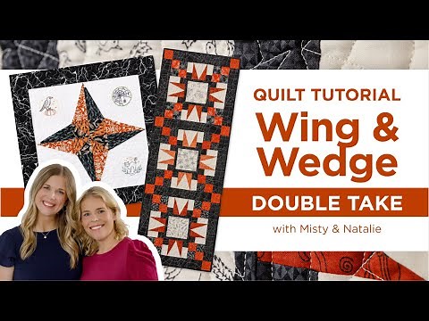 Learn How To Make a Halloween Inspired Runner & Wall Hanging | Wing & Wedge Double Take