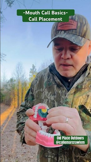 How to use a turkey mouth call- mouth call basics -call placement #turkeyhunting #turkeycall