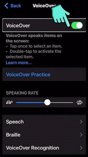 How to turn on VoiceOver on iOS | iPhone and iPad | accessibility for the blind