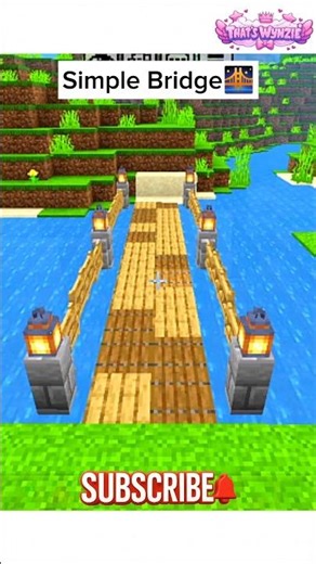 Easy Minecraft Bridge Tutorial | Beginner-Friendly Build #minecraft #minecraftbuild