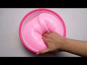 How To Make Jumbo Thai Silky Super Glossy Slime♡DIY Giant Silky Slime Stretchy! ASMR SLIME!