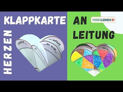 ❤️ Herz zum Aufklappen falten Herz falten Papier Anleitung YouTube Video