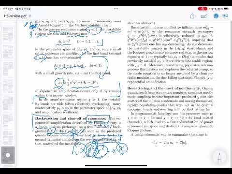 Preheating with parametric resonance