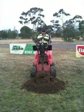 Absolute Mini Digger Services - Post Hole Digging Dingo K94.MOV