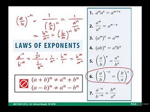MATH001 P.3 Integer Exponents and Scientific Notation
