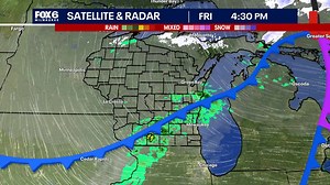 11/7 4:34 PM We are tracking some incoming showers with a cold front this evening. More rain and snow will follow in the forecast for this upcoming weekend. fox6now.com/weather -Holly Baker | FOX6 Weather