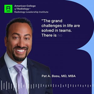 1.4K views | Pat Basu, MD, MBA, has an unwavering commitment to enhancing the American healthcare system. Hear the story of his journey toward becoming a trailblazing business leader, entrepreneur and physician in RLI Taking the Lead ️ https://bit.ly/3xRZptP | American College of Radiology | Facebook