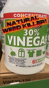 Vinegar as Natural Weed Killer #crunchy #gardening #landscaping