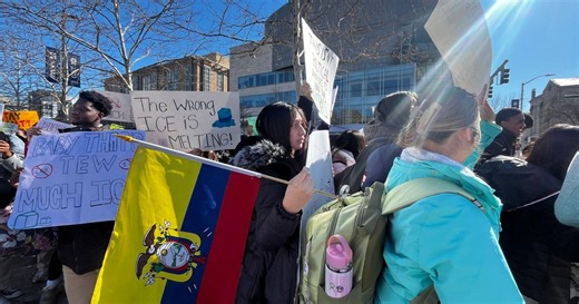Baltimore students walk out of class to protest ICE operations