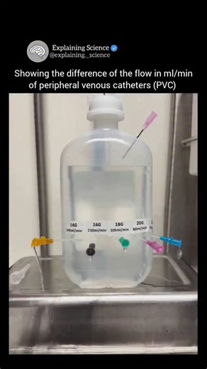 @explaining._science on Instagram: "A peripheral venous catheter (PVC) is a small plastic tube inserted into a vein in the hand or arm. It’s put in using a needle, but the needle is removed once the soft tube is inside. This tube acts like a channel, allowing doctors to give fluids, medicines, or blood directly into the bloodstream. The liquid flows in either by gravity (IV drip) or with a pump. PVCs are meant for short-term use (hours to a few days) and need monitoring to avoid swelling, vein i