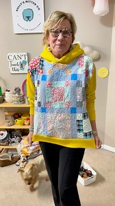 The ol’ Gap-ectomy. This is a fun way to use scraps or remnants that are not quite big enough to make a full project out of. Things have been a bit hectic lately, so I gonna throw this repost out since I’ve had so little time for sewing and making reels the last few days. Enjoy your weekend! #upcycledhoodie #scrapbuster | Sully's Upcycled