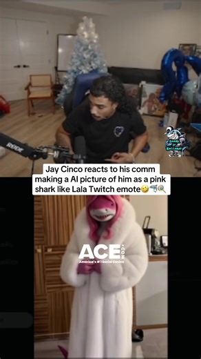 Jay Cinco reacts to his comm making him a pink shark like Lala @jaycincoo #jaycincoo #jaycinco #lalabaptiste