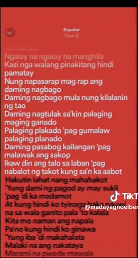 RAPSTAR BY FLOW G LYRICS #rapstar #flowg #lyrics lyrico's🎵🎶