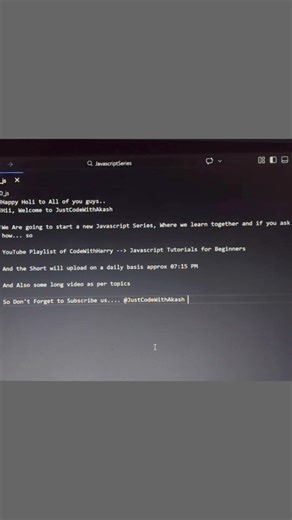 Full JavaScript Tutorial with Explanation | Day - 1
