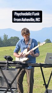 Vibing out in the Blue Ridge Mountains. Watch full video of 𝗞𝗼𝘀𝗵𝗶 now! Link in bio 🎏#auspiciousgoldenfish #guitarist #musicproduction #ashevillelivemusic #psychedelic #fender #jamband #ableton | Auspicious Golden Fish