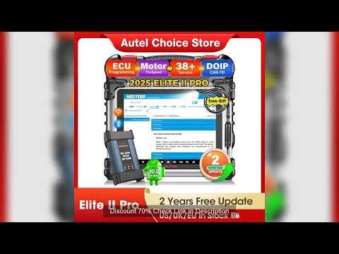 Autel Maxisys Elite II Pro Car Diagnostics Tool J2534 ECU Programming ECU Coding Motor TruSpeed CAN